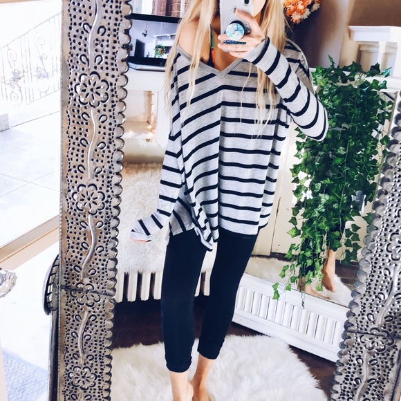 Tops - Striped Wella Tunic Knit A23